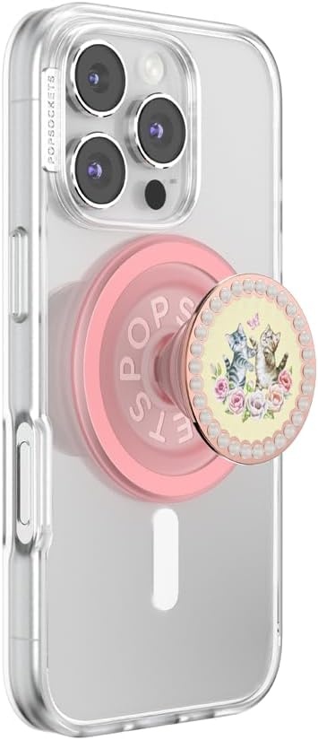 image:imagePopSockets Phone Grip for MagSafe Magnetic Holder Nana CatKitty Cameo