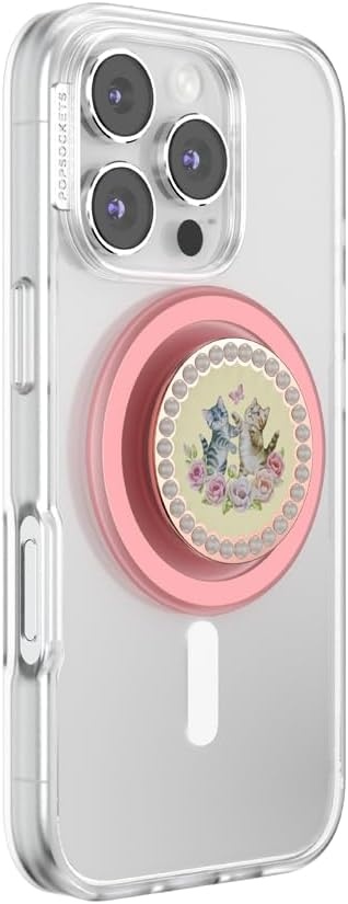image:imagePopSockets Phone Grip for MagSafe Magnetic Holder Nana CatKitty Cameo
