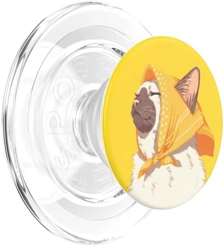 image:imagePopSockets Phone Grip for MagSafe Magnetic Holder Nana CatOma Cat