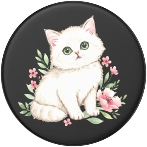 image:imagePopSockets Phone Grip for MagSafe Magnetic Holder Nana CatPretty Kitty