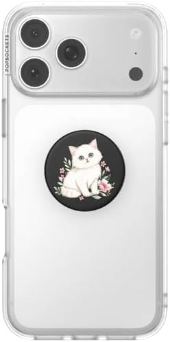 image:imagePopSockets Phone Grip for MagSafe Magnetic Holder Nana CatPretty Kitty