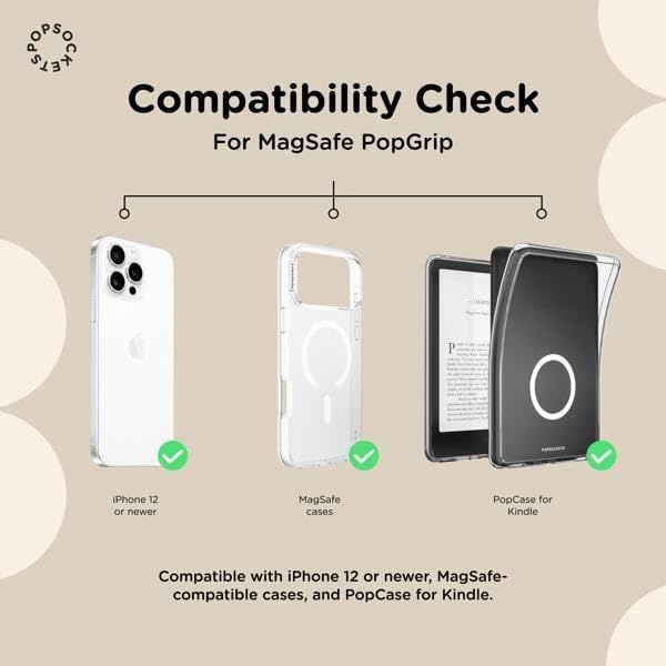 image:imagePopSockets Phone Grip for MagSafe Magnetic Holder Nana CatPretty Kitty