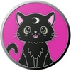 PopSockets Phone Grip for MagSafe, Magnetic Holder- Ghostie(Black Cat Magic)