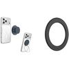 Bundle of PopSockets Low-Pro Grip for MagSafe, Thin Profile- Navy + PopSockets Low-Pro Grip Surface Mount Adapter- Black