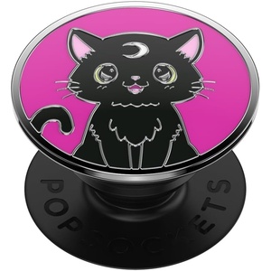 PopSockets Phone Grip for MagSafe, Magnetic Holder- Ghostie(Black Cat Magic)
