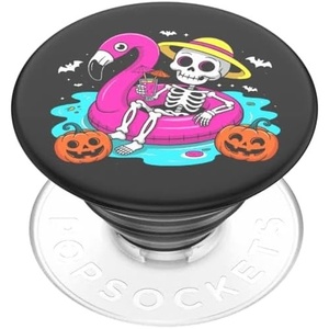 PopSockets Phone Grip for MagSafe, Magnetic Holder- Ghostie(Skelly Chill)