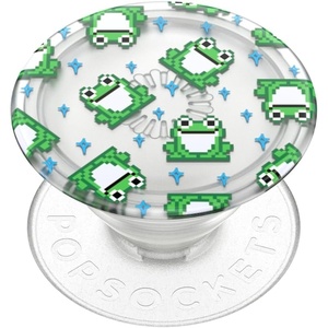 PopSockets Phone Grip for MagSafe, Magnetic Holder- Milk(8 Bit Frogs)