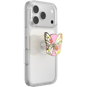 PopSockets Phone Grip for MagSafe, Magnetic Holder- Monarch(Mariposa Bloom Adhesive)