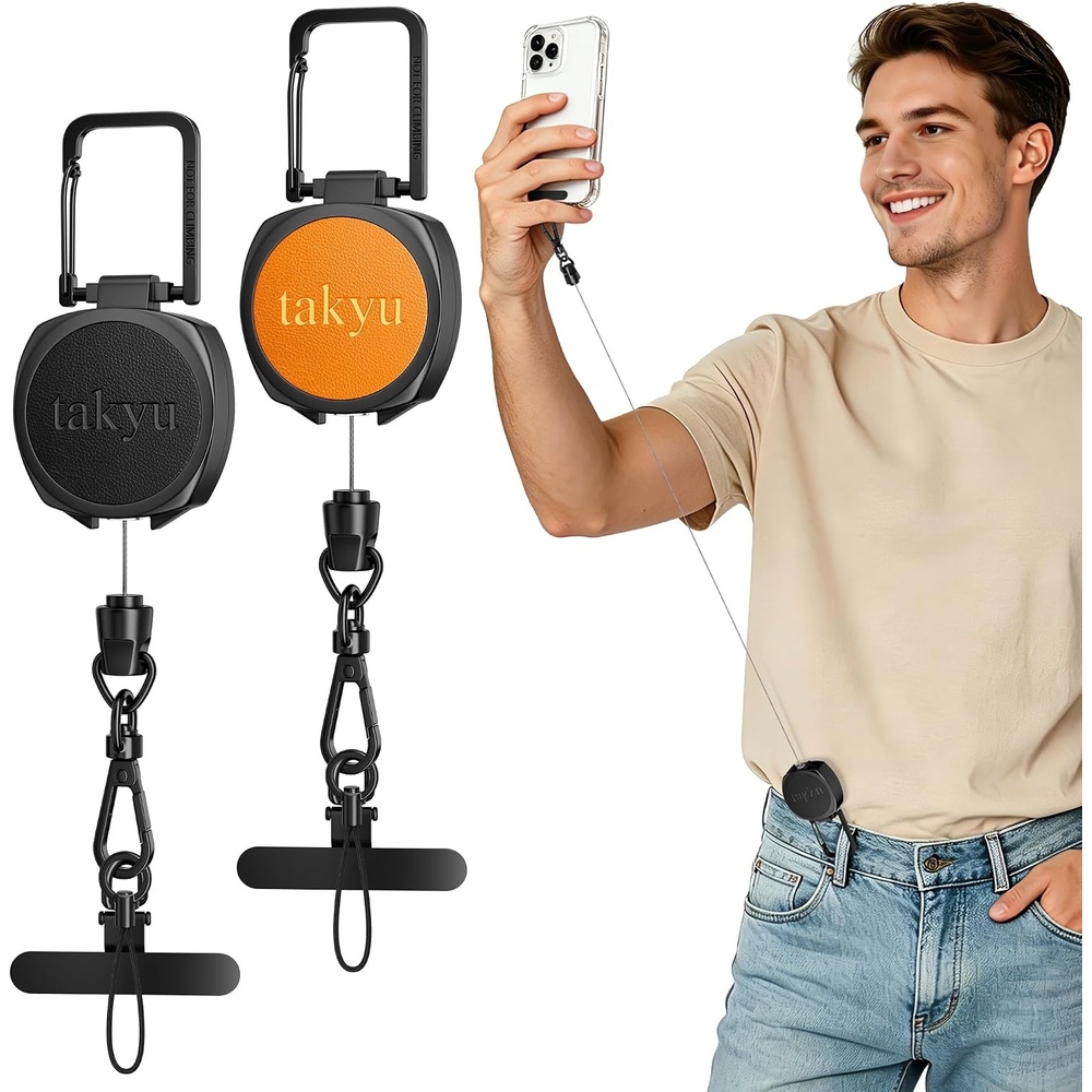 image:imagetakyu Cell Phone Tether Antitheft Strap Lanyard BlackBlackorange
