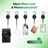 takyu Cell Phone Tether Anti-theft Strap Lanyard, Black(Black+black)